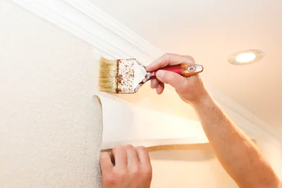 Pose de papier peint à Patornay — revêtements muraux et toiles de verre